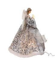 Load image into Gallery viewer, 10" Light Silver/Ivory Angel Tree Topper