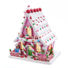 Load image into Gallery viewer, 10"Battery Operated Candy Gingerbread Led House
