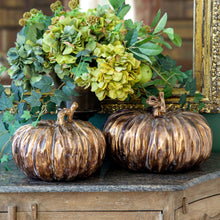 Load image into Gallery viewer, Bronze Heirloom Pumpkin
