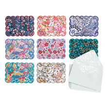 Load image into Gallery viewer, Liberty Scalloped Note Card Set