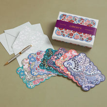 Load image into Gallery viewer, Liberty Scalloped Note Card Set