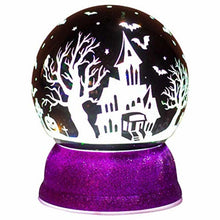 Load image into Gallery viewer, 5.5"H LED Swirl Dome Black House Decal