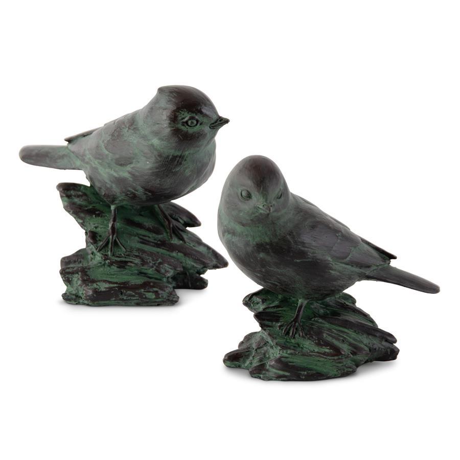 Resin Patina Green Birds