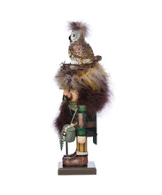 Load image into Gallery viewer, 16"Hollywood Owl Hat Woodsman Nutcracker
