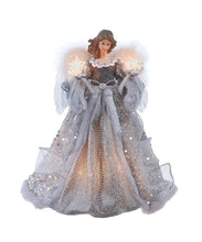 Load image into Gallery viewer, 10" Light Silver/Ivory Angel Tree Topper
