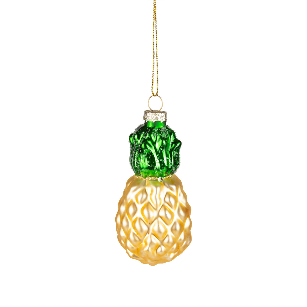 Glass Pineapple Orn.
