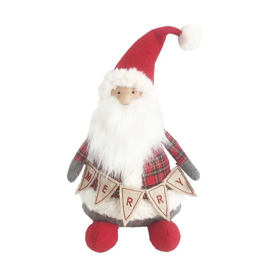 Tartan Santa Shelf Sitter