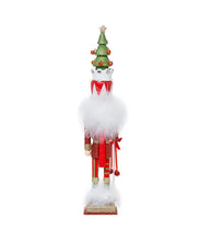 Load image into Gallery viewer, 15"Red/Green W/Tree Hat Nutcracker

