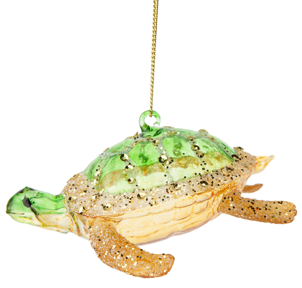 Glass Turtle Orn.