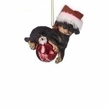 Load image into Gallery viewer, 4&#39;H Dog w/Santa Hat Ornament
