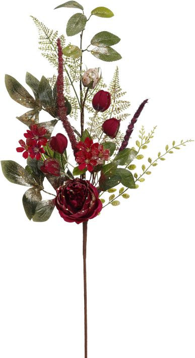 Golden Garden Rose Spray 29