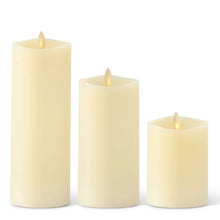Load image into Gallery viewer, Ivory Wax Indoor Pillar Luminara Candle
