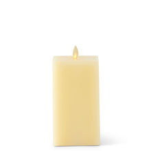 Load image into Gallery viewer, Ivory Wax Luminara Small Indoor Square Candle
