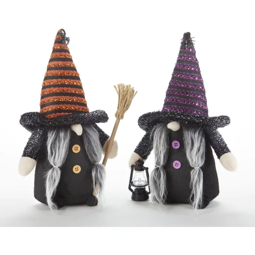 Standing Stripe Hat Witch Gnome