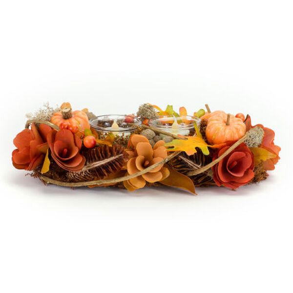 Pumpkin Cone Candle Holder