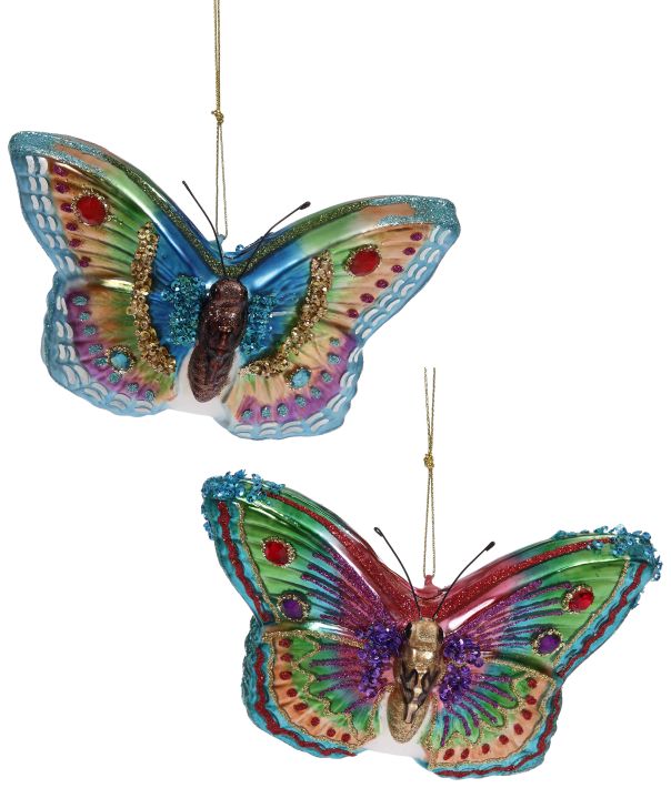 Peacock Butterfly Ornament