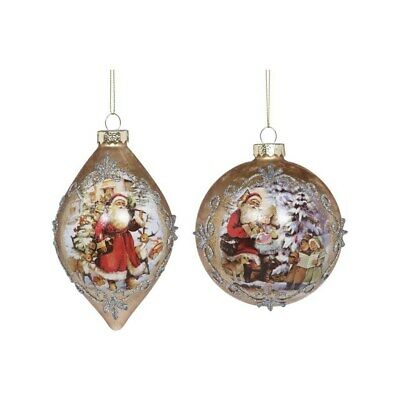 Gift Giving Santa Ornaments by Mark Roberts
