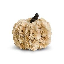 Load image into Gallery viewer, Cream Shaved Wood Pumpkin

