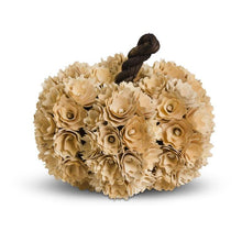 Load image into Gallery viewer, Cream Shaved Wood Pumpkin
