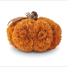 Load image into Gallery viewer, Orange Shaved Wood Pumpkin
