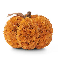 Load image into Gallery viewer, Orange Shaved Wood Pumpkin
