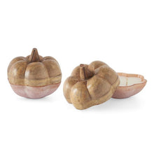 Load image into Gallery viewer, Powdered OR Textured Glass Pumpkin Candle
