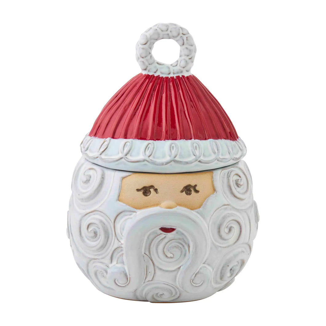 Santa Swirl Cookie Jar