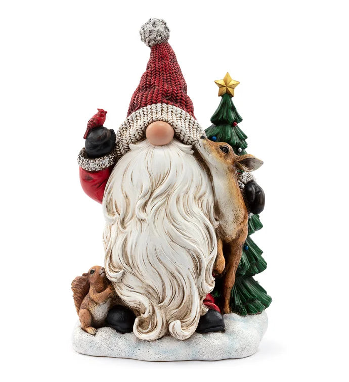 Christmas Gnome w/Forest Animals