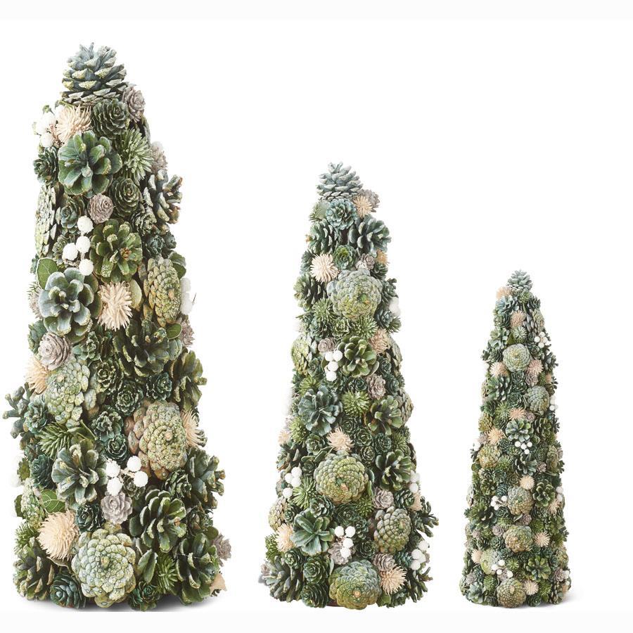 Mixed Blue Tone Pinecone Cone Tree