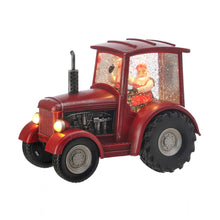 Load image into Gallery viewer, 9&quot; LED Swirl Tractor w/Santa
