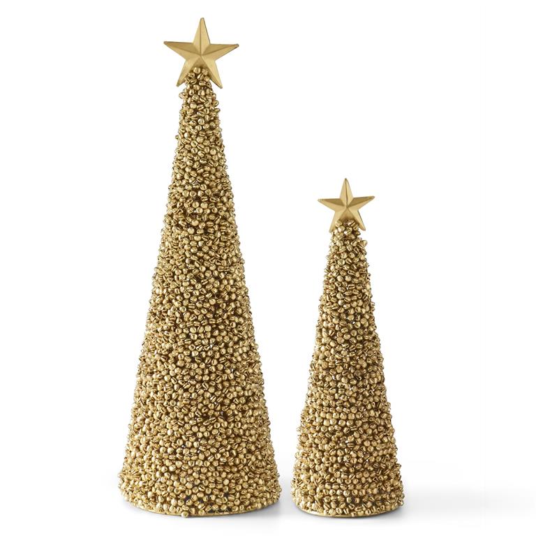 Gold Jingle Bell Trees