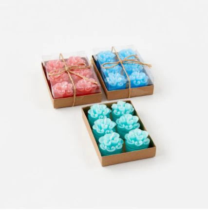 Sculpted Coral T-Light Candles