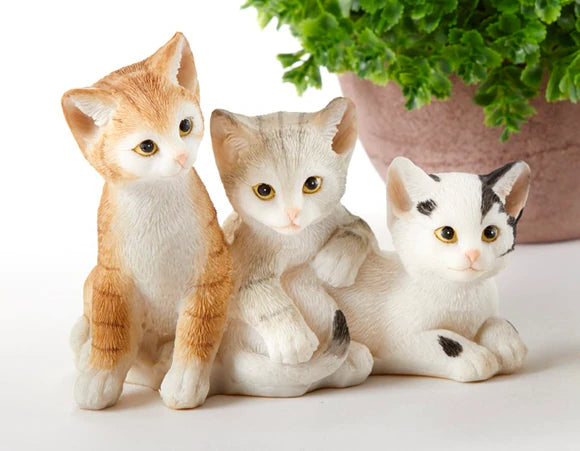 Resin Cat Trio