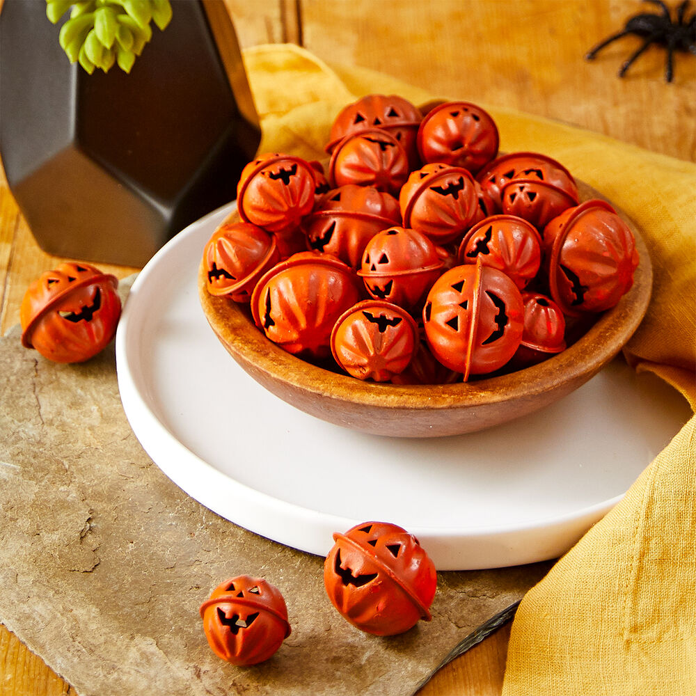 Box of 32 Orange Jack O Lantern Bells