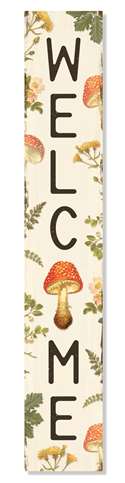 Welcome - Orange Mushroom - Porch Board