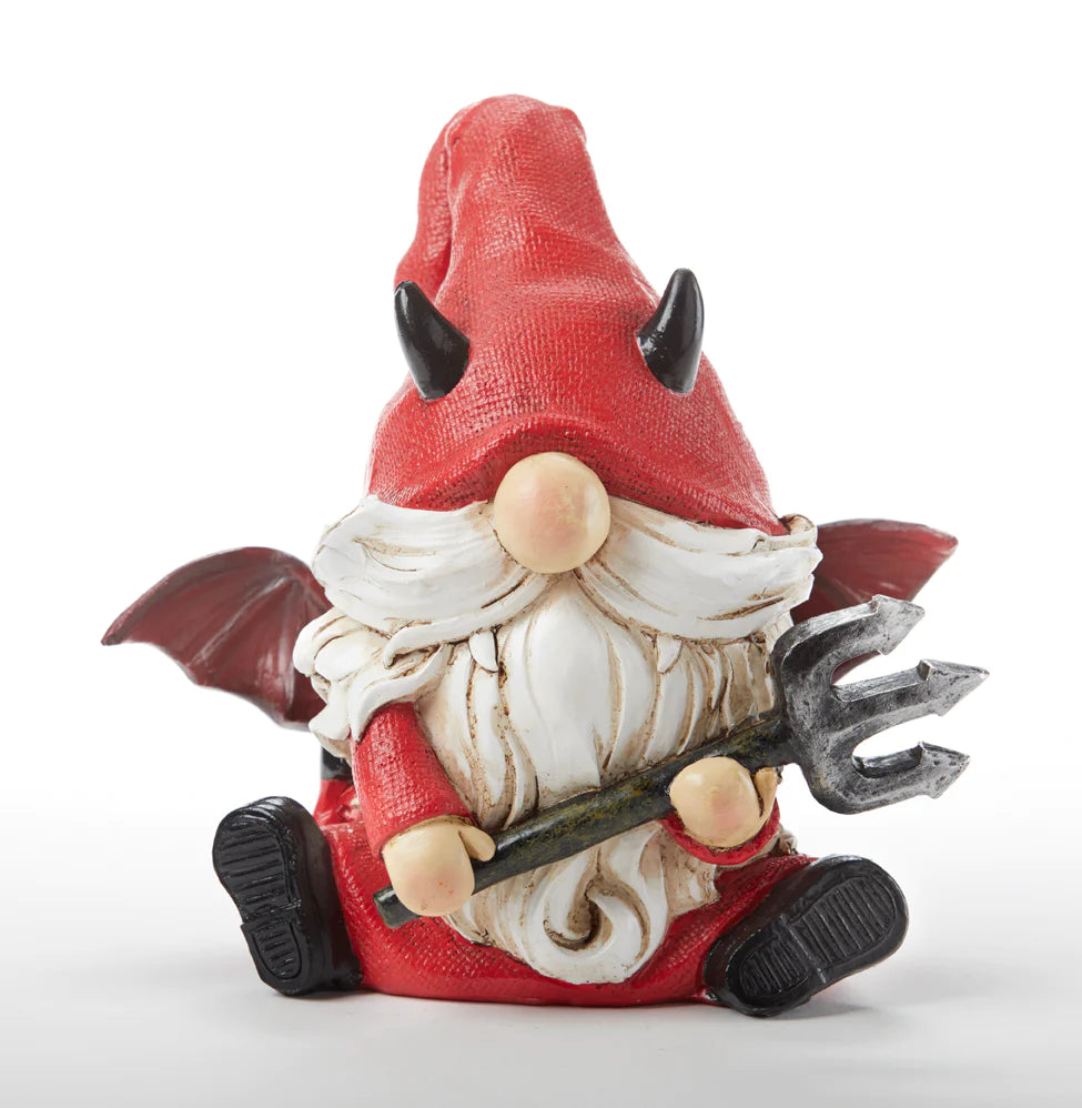 Resin Sitting Devil Gnome