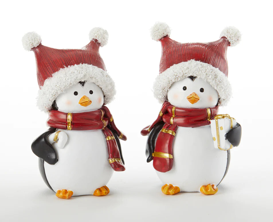 Resin Red Hat Penguin