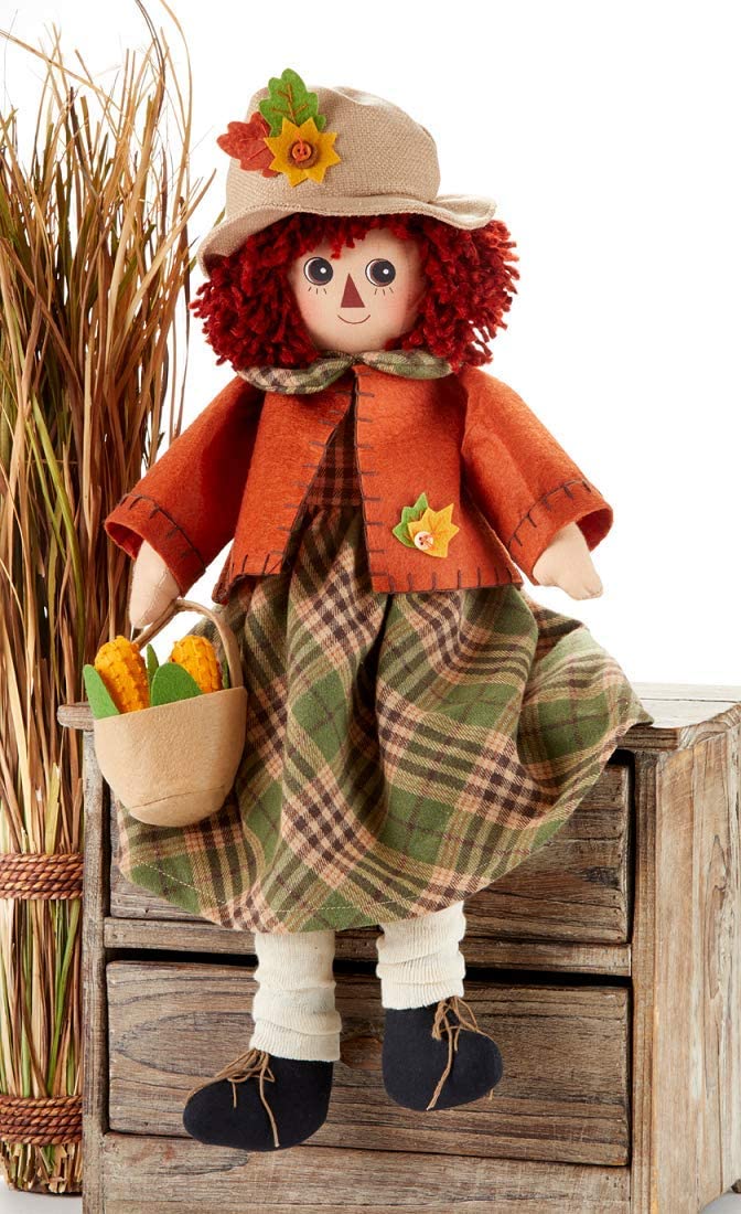 Harvest Raggedy Doll with Hat