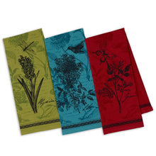 Load image into Gallery viewer, Botanical Flowers Printed Dish Towel
