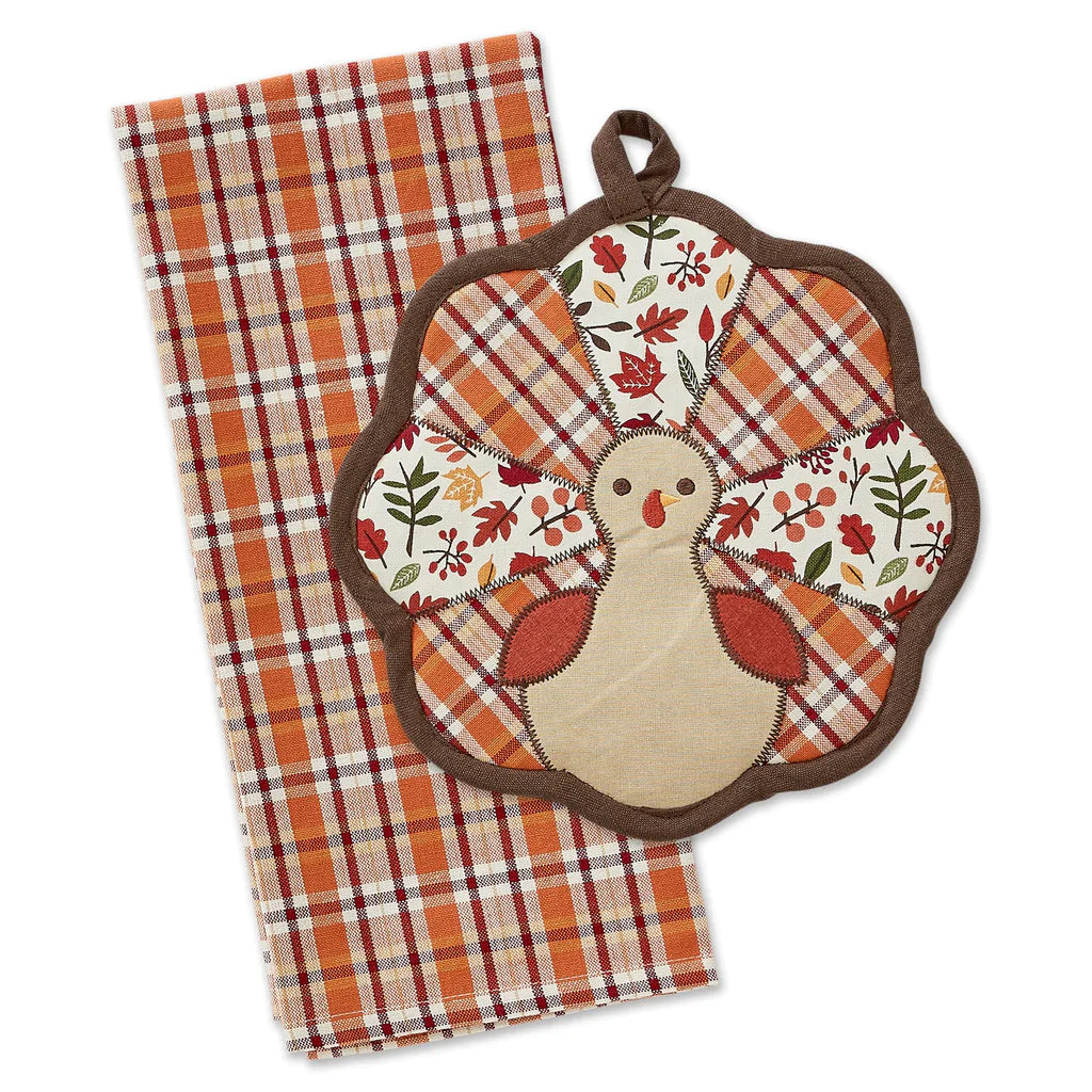 Gobble Turkey Potholder Gift Set
