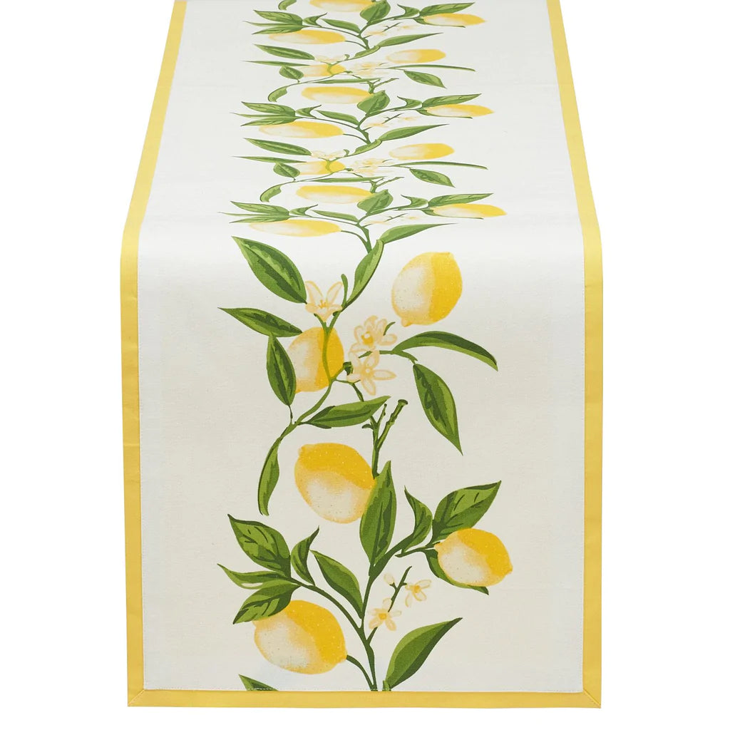 Lemon Bliss Printed Table Runner