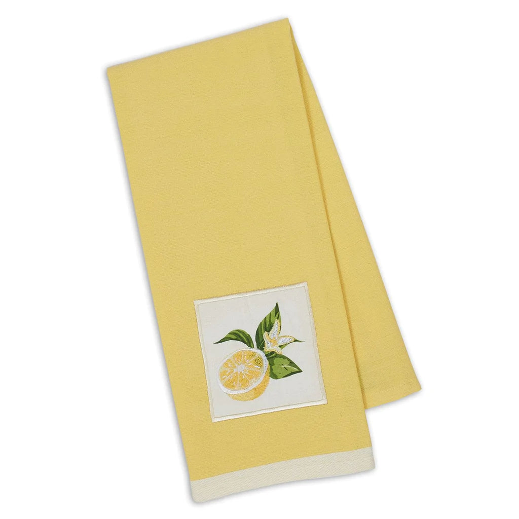 Lemon Sliced EMB Dish Towel