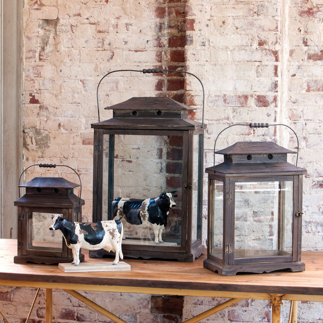 Wooden Display Boxes Set of 3