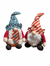 Load image into Gallery viewer, 11&quot;H Fabric Americana Gnome
