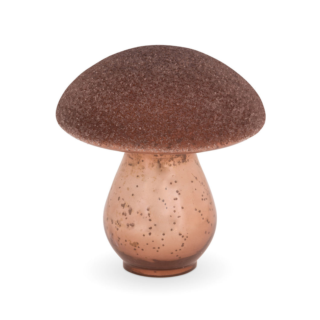 Beaded Top Forest Glass Mushroom, Medium