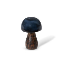 Load image into Gallery viewer, Navy Blue Lacquer Wooden Mushroom
