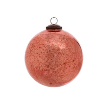 Load image into Gallery viewer, Antique Shiny Rose Glass Ball Ornament X-Large
