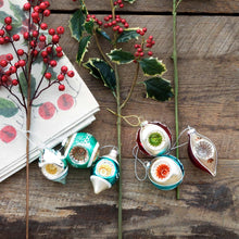 Load image into Gallery viewer, 3&quot;Vintage-Style Glass Reflector Ornaments
