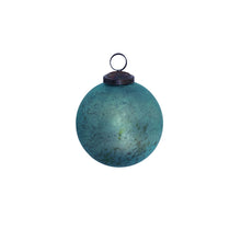 Load image into Gallery viewer, Antique Matte Blue Kyante Glass Ornament

