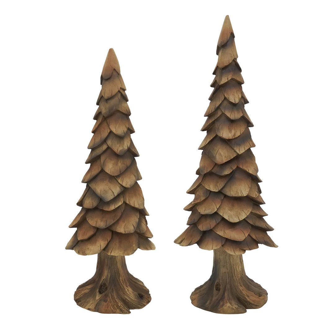 Carved Christmas Trees